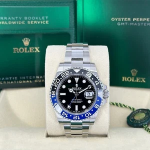 2025 Rolex GMT Master II "BATMAN", 40mm Oyster, Unworn Full Set, 126710BLNR-0003 - Picture 1 of 17