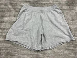 Just My Size JMS Shorts Womens 1X Gray Relaxed Fit Sweat Cotton Blend - Picture 1 of 12