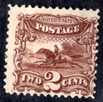 US 1869 SCOTT #113 MINT HINGED CATALOG VALUE $500 - Image 1 of 2