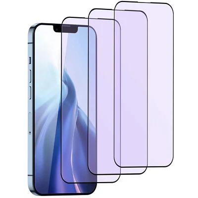 3-Pack For iPhone 13 Pro Max Anti-Blue Light Tempered Glass Screen Protector - Image 1 of 4