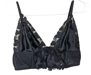 Victoria's Secret Bralette Unlined Floral Embroidered Long Line Festival Large - Picture 1 of 11