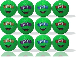 Kungfoo Turtles Golf Balls 12 Pack - Perfect Gift Idea - Picture 1 of 5