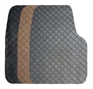 4 Piece Flexomat Rubber Custom Fit Floor Mats for ASTON MARTIN - Black Tan Gray