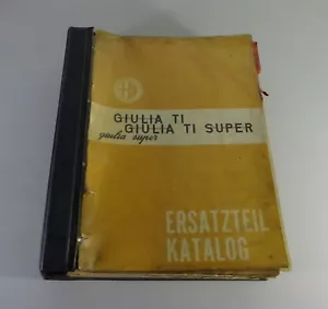 Catalogo Parti Di Ricambio Alfa Romeo Giulia Super Anno 1970 - Foto 1 di 6