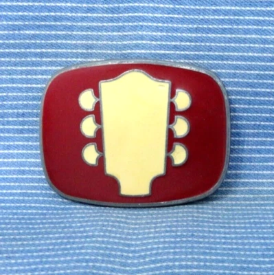 Guitar Peghead Belt Buckle Grand Ole Opry Musician Guitarist Vtg 70s RJ  .TYC941 - Image 1 of 4