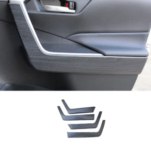 4 piezas 2019-2022 madera grano negro interior reposabrazos cubierta moldura para Toyota RAV4 - Imagen 1 de 11
