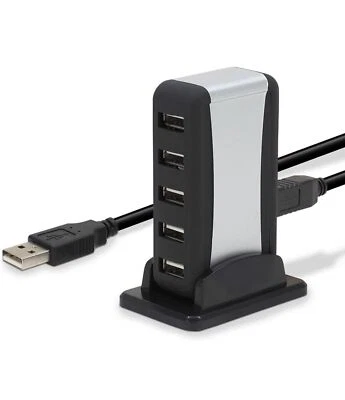Hub USB 2.0 Splitter USB a 7 Porte Per Computer Desktop Notebook Tablet KOS-9019 - Immagine 1 di 4