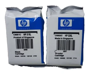 2x Orig. HP 21XL + 22XL C9351C C9352C Black Tricolor Tintenpatronen Set Satz NEU - Bild 1 von 1
