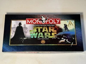 Vintage 1997 Star Wars Monopoly Trilogy Edition With 9 Pewter Tokens New In Box - Picture 1 of 15