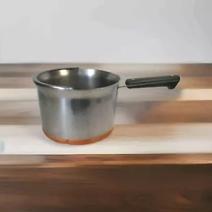 Vintage Revere Ware 1801- 4Qt Pressure Cooker Copper Bottom Pan Stainless No Lid - Picture 1 of 6