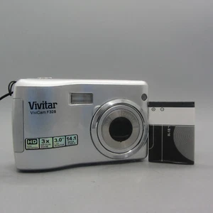 Vivitar Vivicam F328 14.1MP Compact Digital Camera Silver Tested - Picture 1 of 8