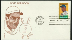 2016 Jackie Robinson FDC Black Heritage GAMM Gütesiegel unadressiert Posten 1404 - Bild 1 von 1
