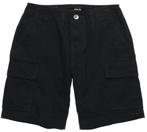 Hurley Jugend Kinder Größe 10 Jungen schwarz Freizeit Commander Cargo Shorts - Bild 1 von 1