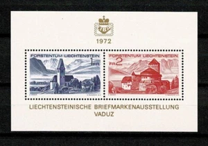 SE75 LIECHTENSTEIN 1972 MS International stamp ehibition - castles MNH - Picture 1 of 1