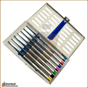 Dental PDL Luxating Elevators Periotomes Atraumatic Tooth Extraction + Cassette - Picture 1 of 10