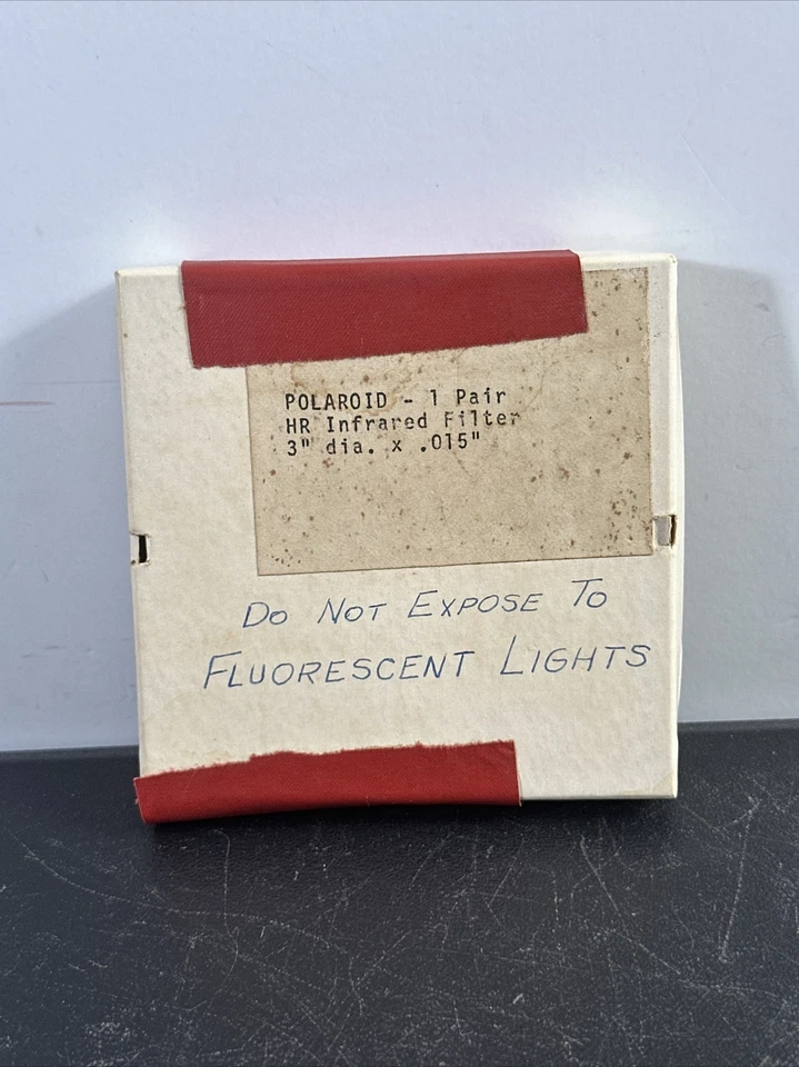 Polaroid 1 Pair HR infrared Filter 3” DIA X  .015” - Image 1 of 4