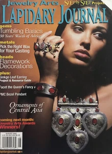 Lapidary Journal Magazine August 2002 Gems Metals Beads Jewelry Arts - Imagen 1 de 10