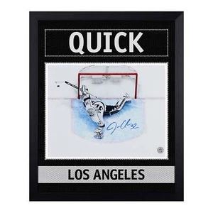 Jonathan Quick Signed Los Angeles Kings Uniform Graphic 19x23 Frame - Picture 1 of 1
