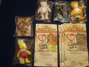 A Lot Of 5 Beanie Baby McDonald's Toys 1990s and 4 Bags - Picture 1 of 2