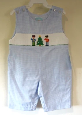 NWT Southern Sunshine Smocked Holiday Longall Boy's Size 6 Months - Image 1 of 2