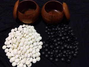 Go Stones Muschelschale Hyuga Sondergröße 34 praktisch groß Keyaki Go Ke gebraucht - Bild 1 von 12