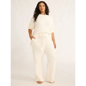 Joyspun Pantalone Donna Ciniglia Pull-On, 28” Cucitura Interna, Taglia 2X BIANCO INVERNALE 18W-20W - Foto 1 di 4
