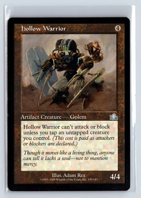 (2x) HOLLOW WARRIOR – MTG Magic the Gathering Card – Prophecy – Uncommon - Image 1 of 4