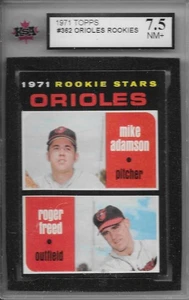 1971 TOPPS BASEBALL RC Mike Adamson/Roger Freed #362 KSA 7.5 NM+ Orioles - Picture 1 of 2