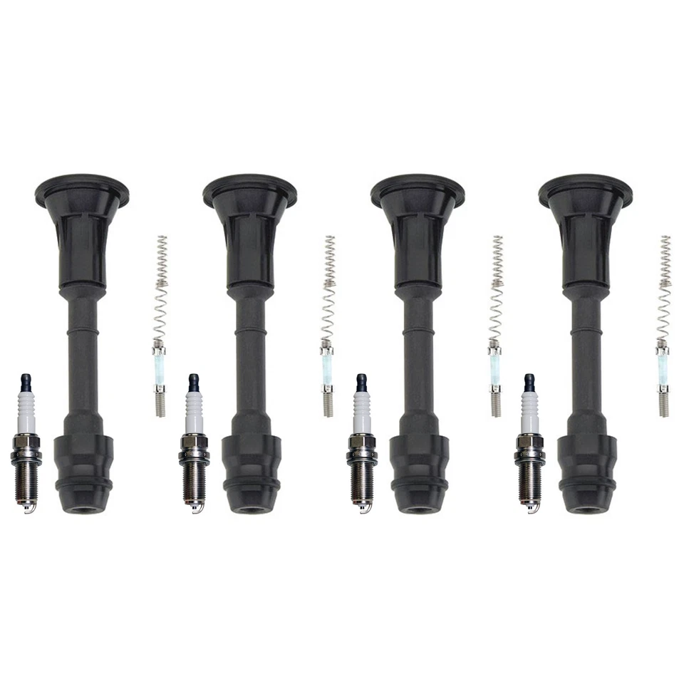 Kit de 4 bujías estándar Denso 4 botas bobinas para Nissan Altima Sentra 2,5 L L4 Foto 1 de 1