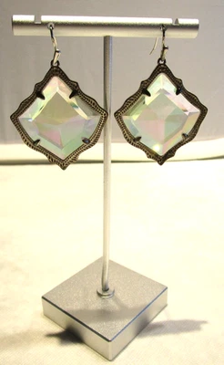 Pendientes dicroicos Kendra Scott Kirsten tono plata Foto 1 de 3