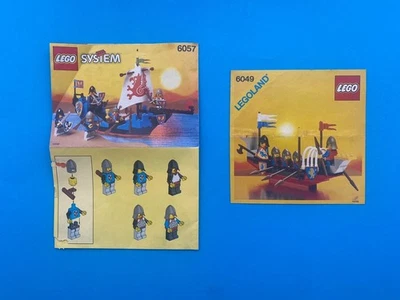 Lego Castle 6049 y 6057 Manuales de instrucciones Sólo Caballeros Vintage - Imagen 1 de 4