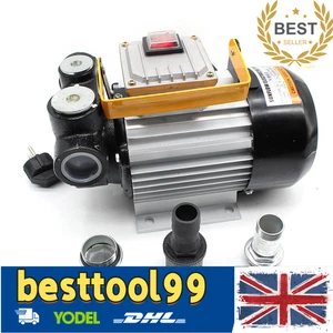 UK 230V DIESEL TRANSFER PUMP FLUID EXTRACTOR SELF PRIMING PUMP FUEL OIL ELECTRIC - Picture 1 of 11