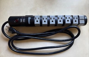 Minuteman MMS780R Surge Suppressor Power Strip 7 ft Cord - Pre Owned - FREE Ship - Afbeelding 1 van 5