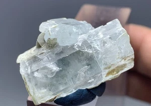 48 Ct Natural Aquamarine Crystal With Mica Specimen From Skardu Pakistan  - Picture 1 of 12