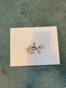 Disney Belle And Sheep Print - Bild 1 von 1