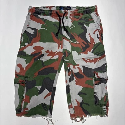 Pantalones Cortos Cortos Regal Exchange Camuflados Cordón Verde Para Hombre Talla Mediana Foto 1 de 4