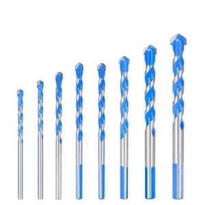 8pcs Masonry Drill Bits Set for Tile Brick Cement Glass Concrete Wood 3-12mm - Bild 1 von 8