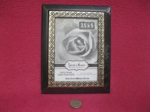 Special Moments Black Acrylic Frame 3.5x5 Silver Accent Greenbrier Inter. - Picture 1 of 2