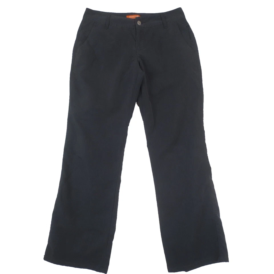 Merrell Pants Womens 8 Charcoal Wide Leg Lightweight Casual Chino Outdoor Hiking - Image 1 of 4