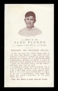 santino - Heilige Karte S.D. ALDO BLUNDO - Bild 1 von 1