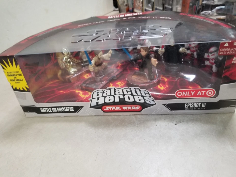 HÉROES GALÁCTICOS GUERRA ESTELAR Episodio III La Venganza de los Sith Batalla en Mustafar NUEVO Foto 1 de 4