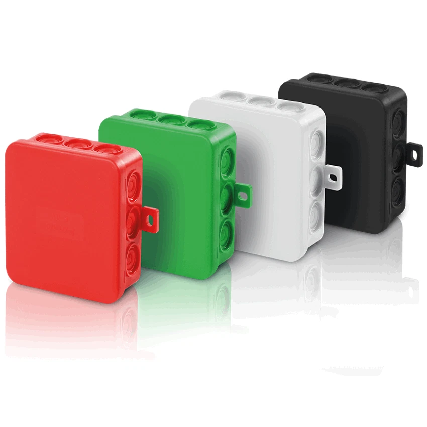 Abzweigdose IP54 Größe wählbar für Feuchtraum Abzweigkasten Verteiler Kasten - Bild 1 von 1