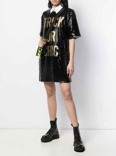 Abito Moschino paillettes trucco o chic nuovo uk 12