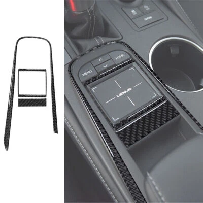 Cubierta de consola trasera de cambio de marchas de fibra de carbono 3 piezas para Lexus RC300 350 2015-20 Foto 1 de 4
