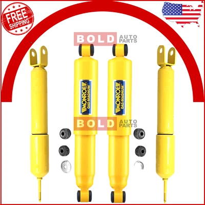 Front & Rear Monroe GAS MAGNUM Shocks For Chevy Silverado GMC Sierra 1500 4WD - Image 1 of 2