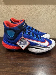 Nike Alpha Huarache Elite 4 Mid Fathers Day Baseball Cleats FD5517-400 Size 14 - Picture 1 of 6