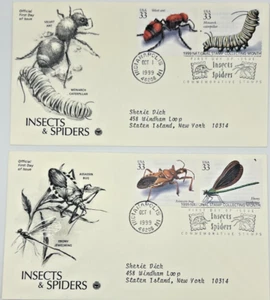 Insects & Spiders Stamps / FDC First Day Issue Envelopes - Picture 1 of 3