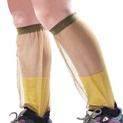2 pares de polainas antimosquitos envolturas de malla para piernas cubiertas para tobillo pie exterior Foto 1 de 4