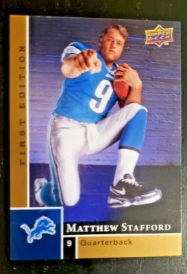  2009 Upper Deck  First Edition #180  Matthew Stafford  Rookie Card  - Image 1 of 4