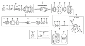 SHIMANO NEXUS SG-3D55 PARTS REBUILD KIT SHIMANO NEXUS 3 SPEED - Picture 1 of 3